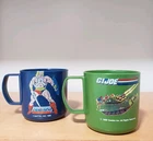 Vintage 1986 G.I. Joe Mug & 1986 He Man Masters Of The Universe Mug Lot Of 2