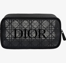 Black Dior Limited Edition Mesh Makeup Bag New In Box 