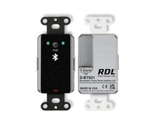 RDL DB-BTN21 Bluetooth Dante AES67 Wall Audio Interface PoE Stereo