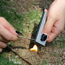 New Waterproof Magnesium Stick Flint & Steel Fire Starting Kit Camping Survival 