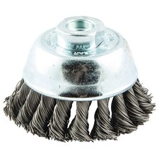 Grainger Approved 66252838783 Cup Brush,Wire 0.020" dia.,Carbon Steel 443N27