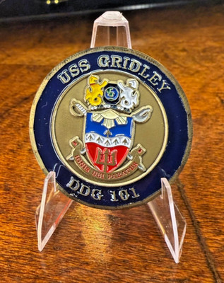 USS Gridley DDG-101 Challenge Coin   US Navy Destroyer Coin 211