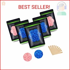 Auperwel Wax Beads for Hair Removal 1.1 lb (17.6 oz), Hard Wax Waxing Beads Kit 