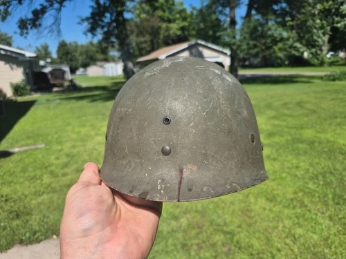 Vintage Military Army Helmet Inside Shell Liner WWII ? Korean War ?