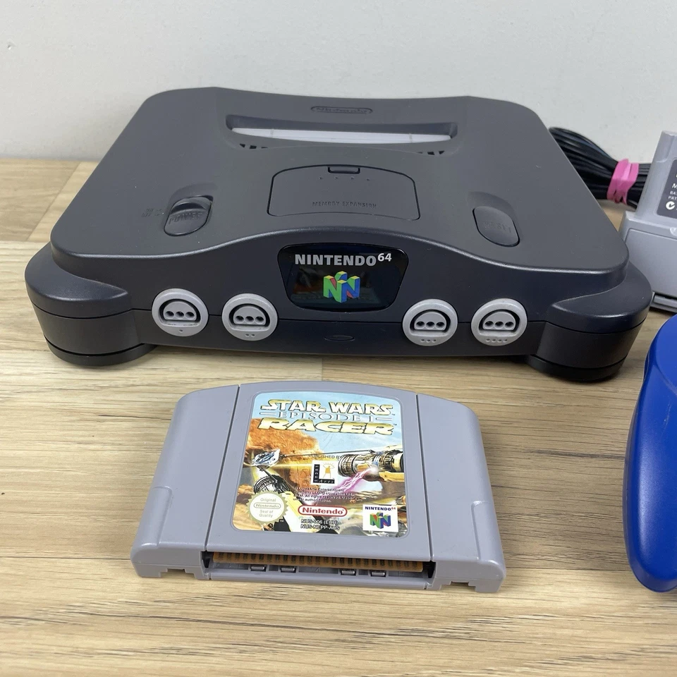 Nintendo 64 Bundle N64 Video Game Untested Console NUS-001 Rumble Star Wars Game - Image 2 of 4