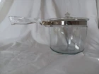 Pyrex Flameware 6283-L Glass Pot Double Boiler Lower Replacement Pot w/Lid 1.5qt