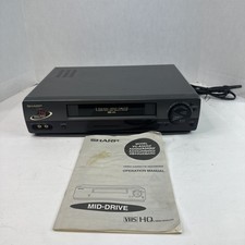 Sharp VC-A543 19 Head VCR With Manual And Remote - TESTED WORKS