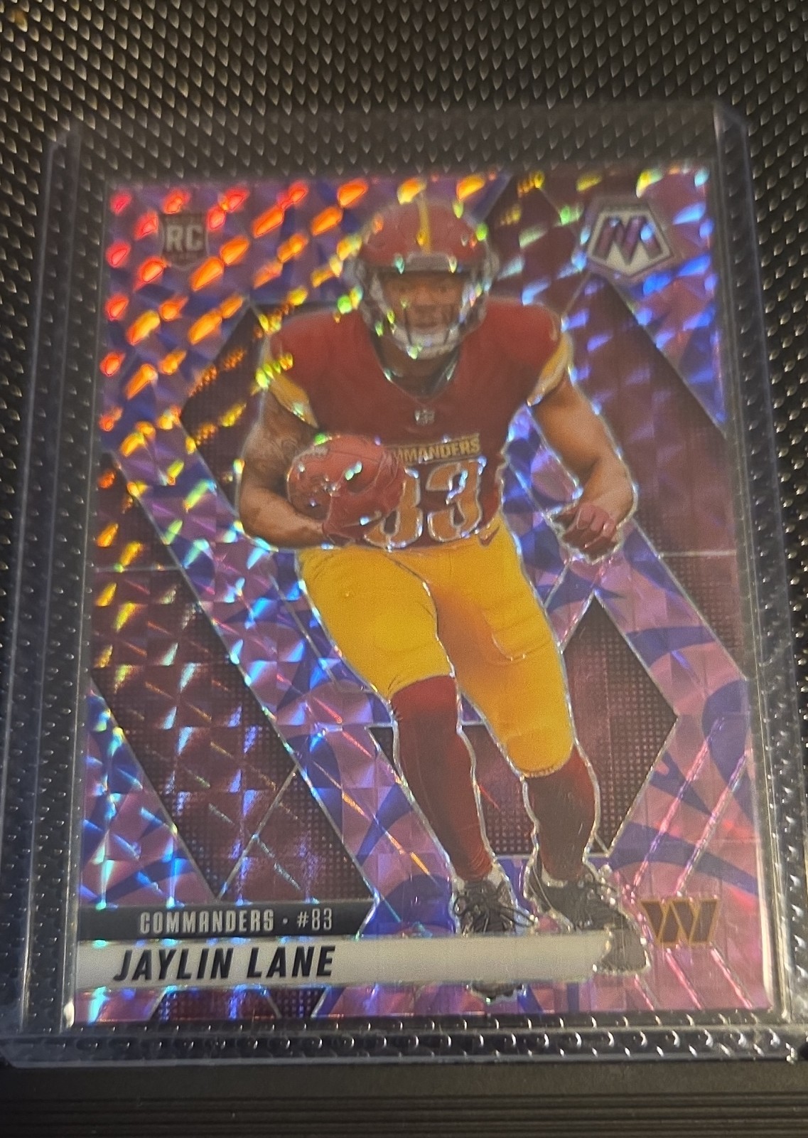 2025 Panini Mosaic - Rookies Jaylin Lane #306 Reactive Purple Mosaic Prizm (RC)