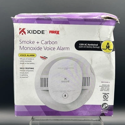 Kidde Firex 900-CUAR Smoke & Carbon Monoxide Alarm 120V Hardwired -New, See Desc