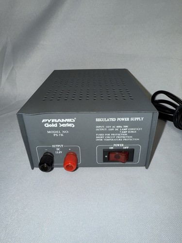 PS3KX Pyramid Power Supply - 2.5 Amp Constant, 3 Amp Surge - 115VAC To 13 8vdc P216 PS3KX Pyramid Power Supply - 2.5 Amp Constant, 3 Amp Surge - 115VAC To 13 8vdc P216