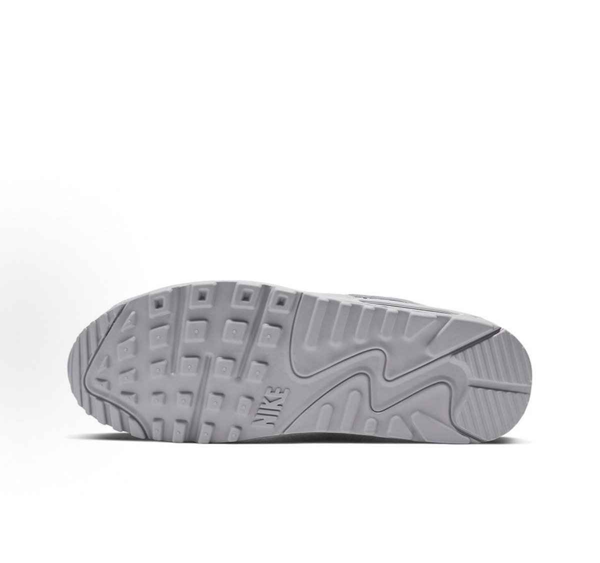 Nike Air Max 90 Triple Grey Mens Low Top Lace Up Mesh Cn8490-001 Band New — product photo 7 of 7