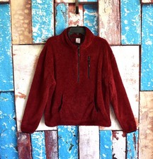 Women's No Boundaries Juniors Plush Half Zip Pullover Long Sleeve 3XLARGE Red