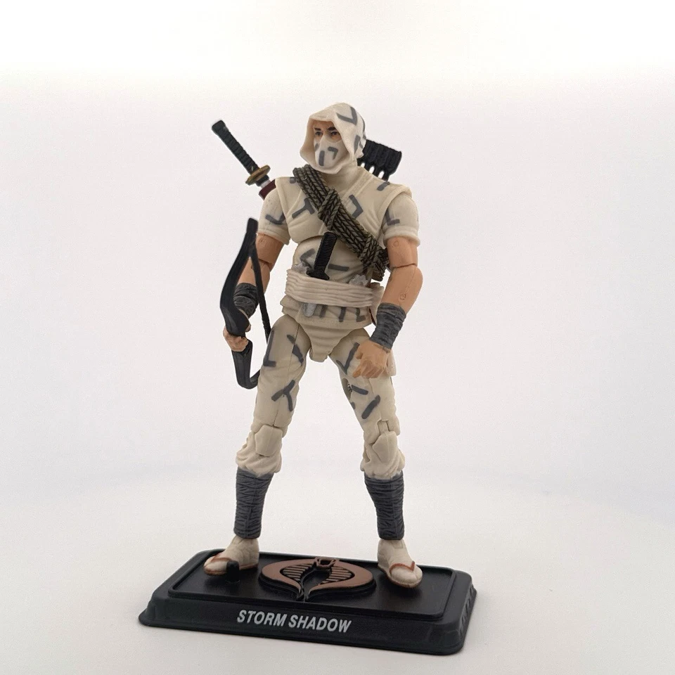 G.I. Joe Storm Shadow Ninja Cobra 25 Aniversario Camuflaje Conjunto Usado Suelto Foto 2 de 4