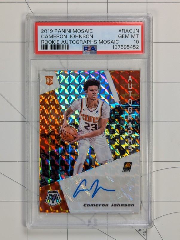 Cameron Johnson 2019-20 Mosaic Rookie Autographs PSA 10 #RACJN RC Auto