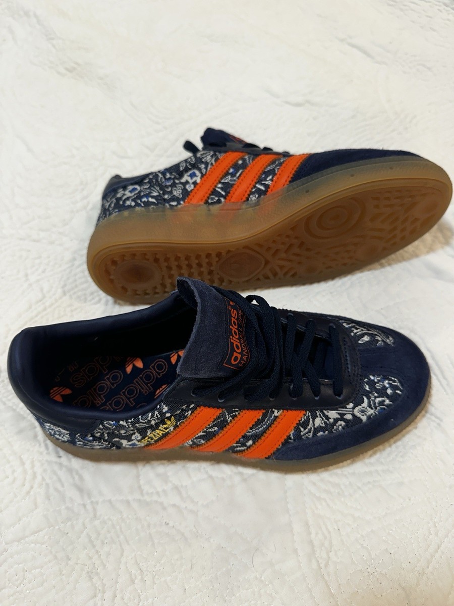 アンモナイト New Adidas Women's Handball Spezial Shoes - Night Indigo/ Orange