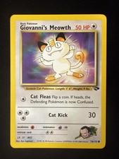Giovanni's Meowth - Gym Challenge - 74/132 - Pokemon TCG - LP on eBay
