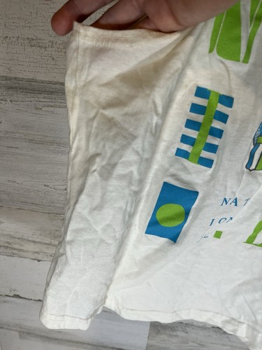 Rare Vintage Nike International 80s 90s Neon Graphic Tank Women's Sz L - Picture 5 of 10