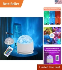 Galaxy Lamp Ocean, 16 Colors Northern Lights Projector with Remote, 16 Lighting