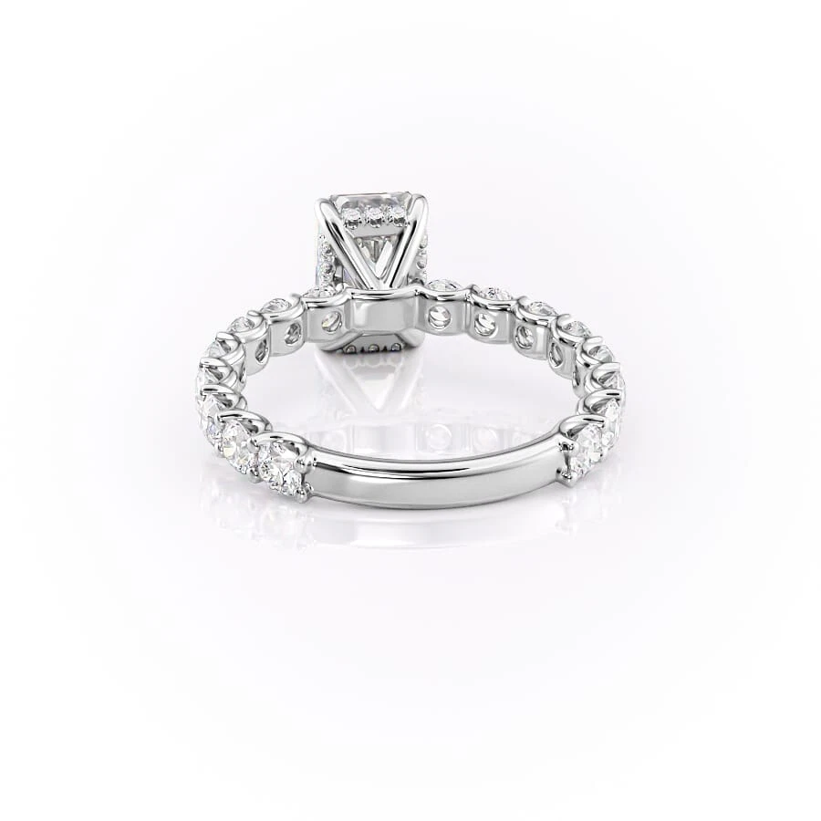 4.00 CT Emerald Lab Grown Diamond Engagement Ring IGI Certified 14k Gold image-4