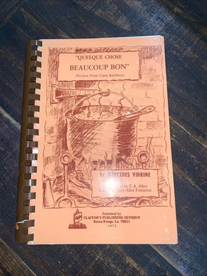 #ad Vintage 1973 Recipes from Cajun Kitchens Cookbook Baton Rouge Louisiana $14.99