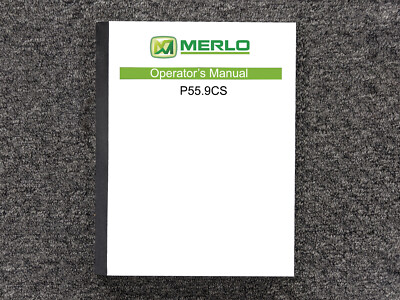 Merlo P55.9CS Telehandler Owner Operator Manual User Guide