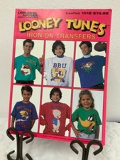 Looney Tunes Iron-On Transfers Book 1518 Leisure Arts Craft VTG 1993