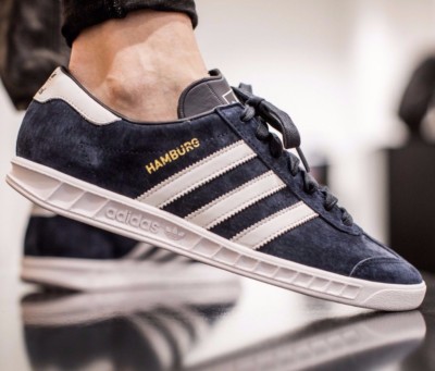 Adidas Hamburg Uomo Scarpe Blu Camoscio Jeans Città Bern Gazzella S74838  Nuovo | eBay