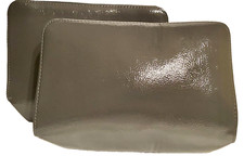 2 x Lancome Makeup Cosmetic Bag Olive Grey - Set of 2 New