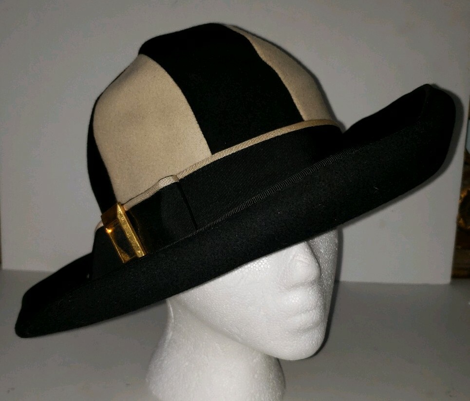 BOLLMAN vintage KURT Jr. By TOM HANN black Tan Wool Buckle  display picture 3