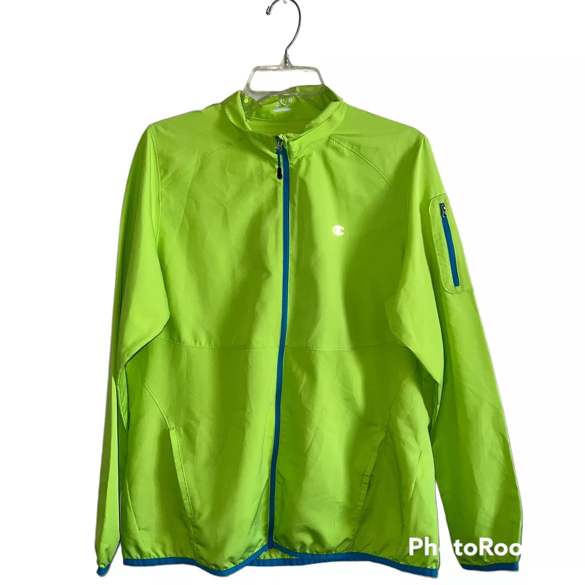 Green champion best sale windbreaker