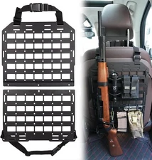 Tactical Rigid Molle Car Seat Back Organizer, Vehicle Molle Seat Back Panel