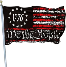 We The People Flag 1776 American flags for Outside 3x5 INDOOR Outdoor House