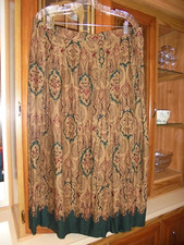 Koret brown and blue paisley maxi skirt size 22