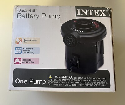 INTEX Quick-Fill Battery Air Pump C-cell Battery