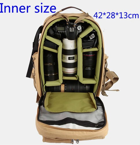 Professional Camera Backpack DSLR SLR Camcorder Travelling Shoulder Bag Black - Picture 5 of 12