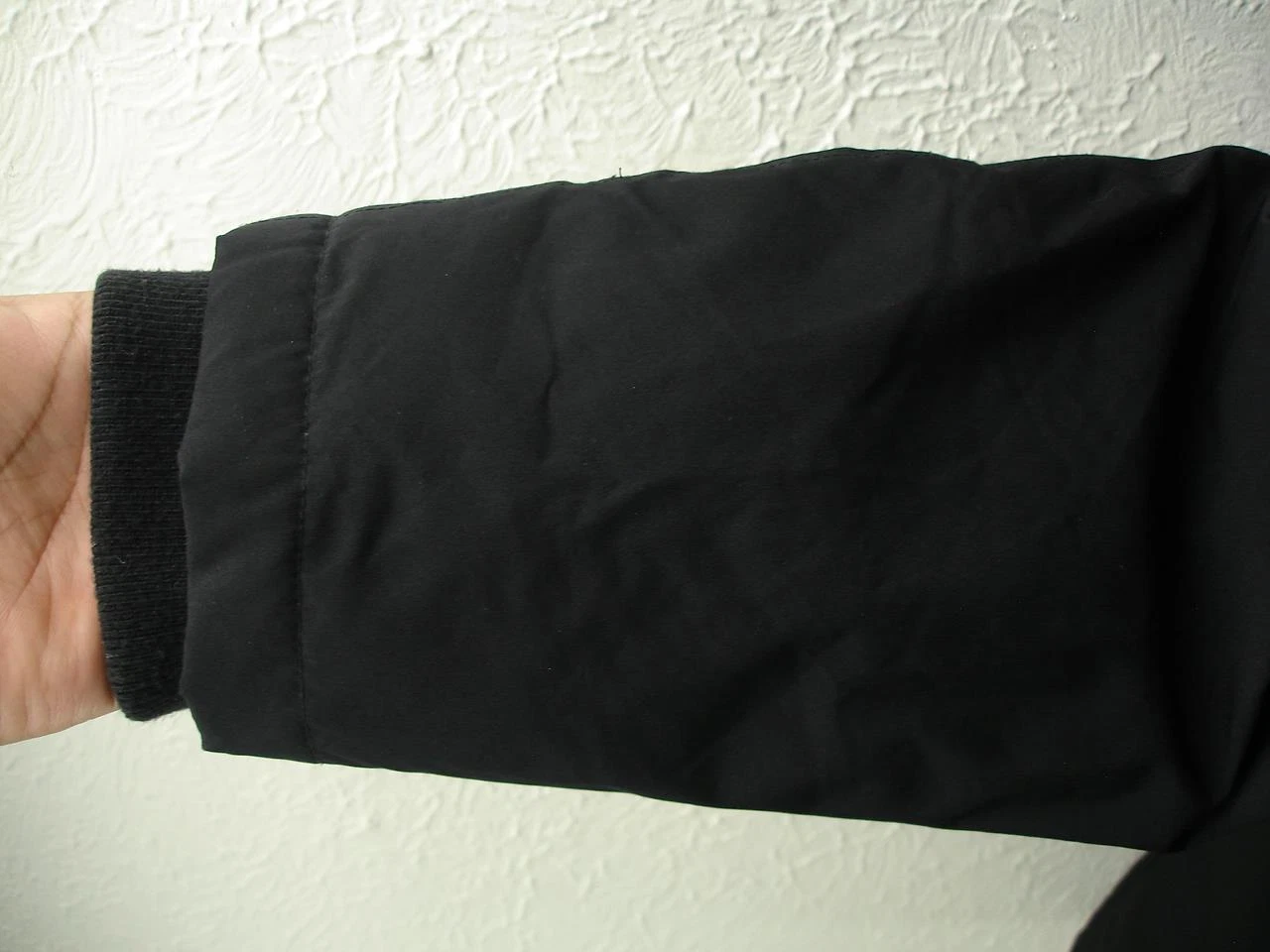 Michael Kors MK donna tg L nero puffer parka piumino cappotto lungo cappuccio abito invernale