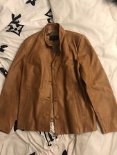 Sheep Leather Womans Jacket Uk 12/14 Eu Size 46 Piel Ovino Toffee Colour