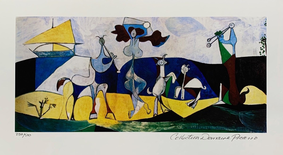 Pablo Picasso JOY OF LIVING Estate Signed Limited Edition Giclee
