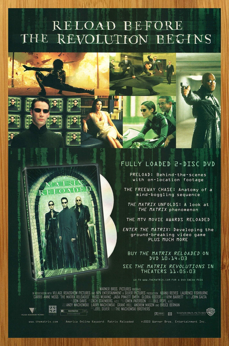 Matrix reloaded movie online new arrivals