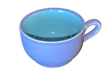 Lindt Stymeist Colorways Vintage Espresso Cup Turquoise Inside Blue Outside Mint