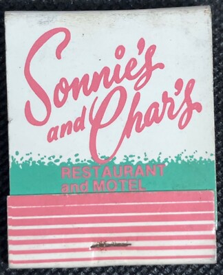 Vintage Matchbook Sonnie's & Chars Collinsville IL Restaurant Motel