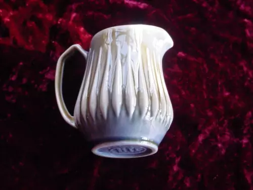 Vintage Wade Irish Porcelain syrup Pitcher James Borsey Raindrop Design