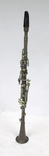 Clarinete Elkhart de Metal Raro De Colección IND EE. UU. Banda Selmer Tono Dorado No. 3 Foto 4 de 4