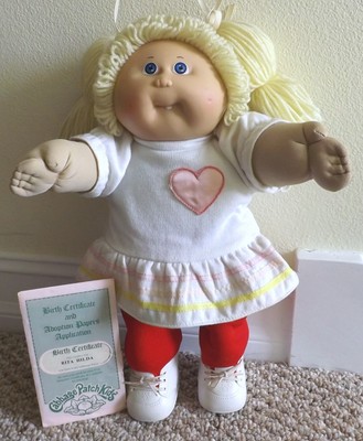 cabbage patch doll with teeth