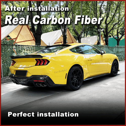 Fit For Ford Mustang Dark Horse 2024UP REAL CARBON Rear Trunk Spoiler Boot Wing  - Bild 2 von 12
