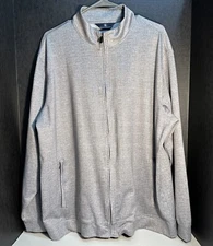 Hart Schaffner Marx MEDIUM  Grey Bomber  Sweater Jacket Gents Piece NWOT