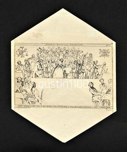 Rare 1840 Fores's No. 2 'Musical' Illustrated Unused Envelope