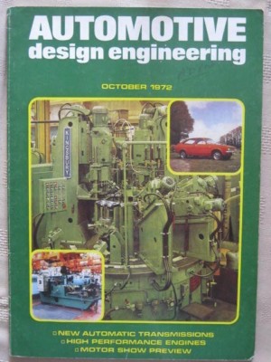 AUTOMOTIVE DESIGN ENGINEERING - OCT 1972 - HIGH PERFORMANCE ENGINES
