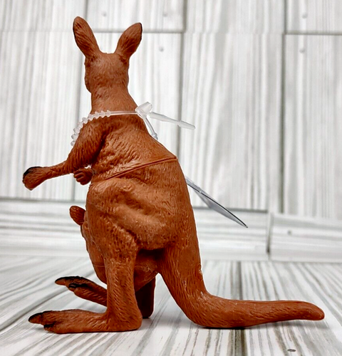 Mini Kangaroo Figure Jungle Safari Animal Toy Joey Jill Pvc Roo Miniature Fig 3+ - Picture 4 of 20
