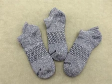 Bombas Honeycomb Solid Women's Marl Ankle Sock Size Medium 3 pairs